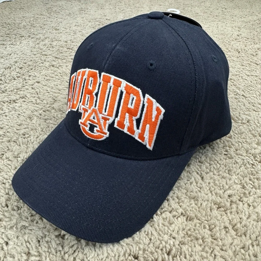 Auburn‎ Tigers Hat Navy Adjustable Strap Orange Arch Team Logo Hammer UA Cap NWT